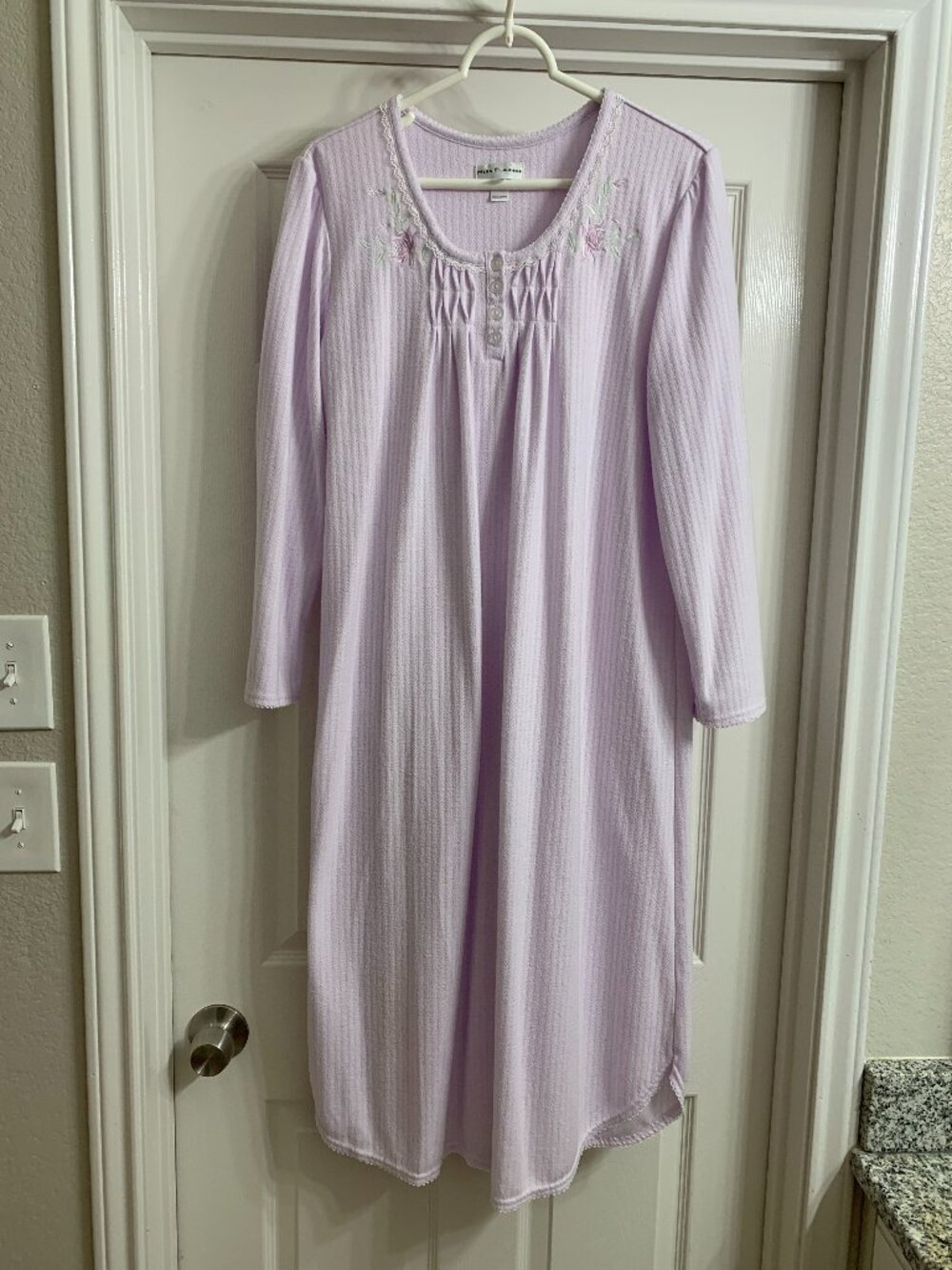Miss Elaine Women's Lavender Nightgown, Size XL